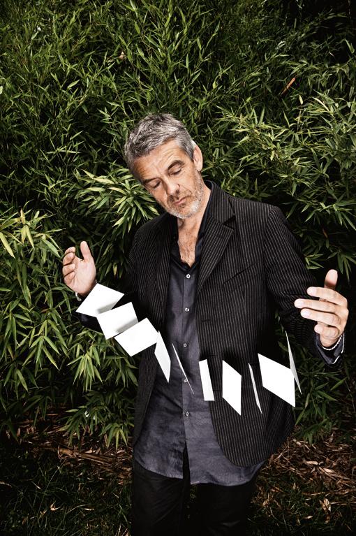 Daniel Yvinec in the garden — photograph by Sylvain Grippoix